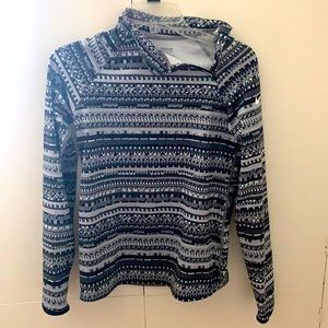 Nike Pro Kids Gray Geometric Print Performance Top